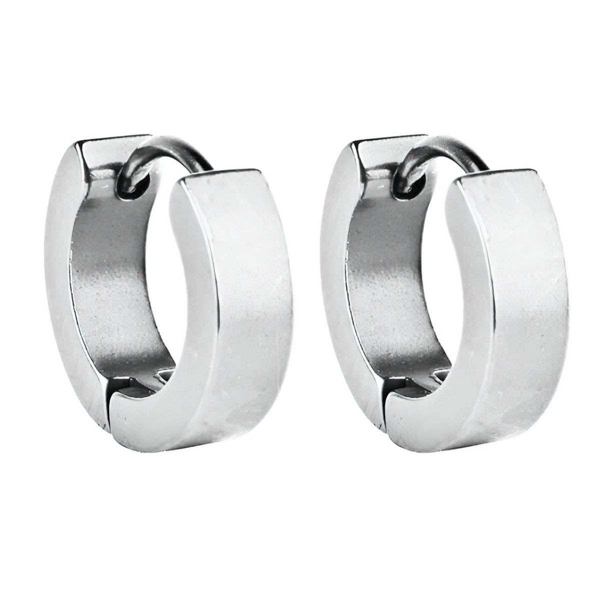 DAYOSHOP - Aretes Candonga Lisa Acero Unisex_.