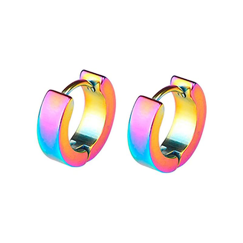 DAYOSHOP - Aretes Candonga Lisa Acero Unisex_.