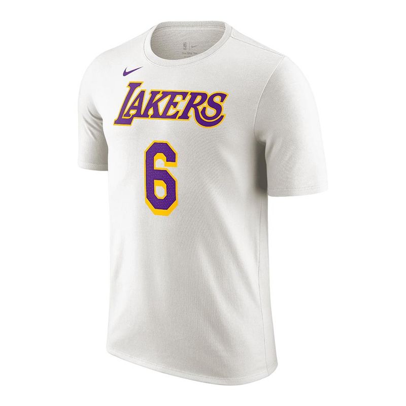 NIKE - Camiseta Nike Los Angeles Lakers-Blanco_.