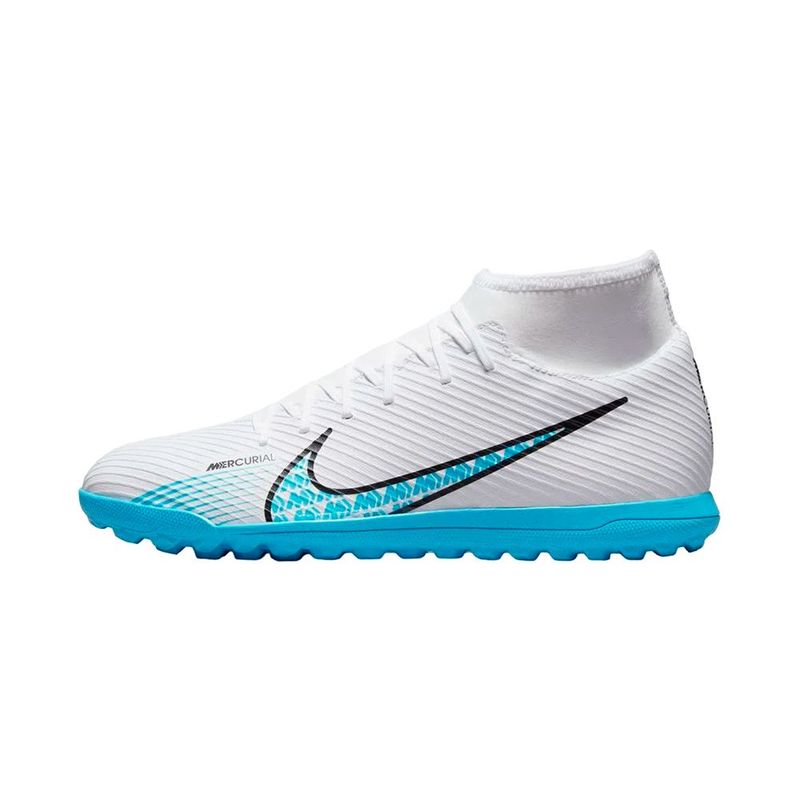 NIKE - Zapatillas Nike Superfly 9 Club Turf-Blanco/Azul