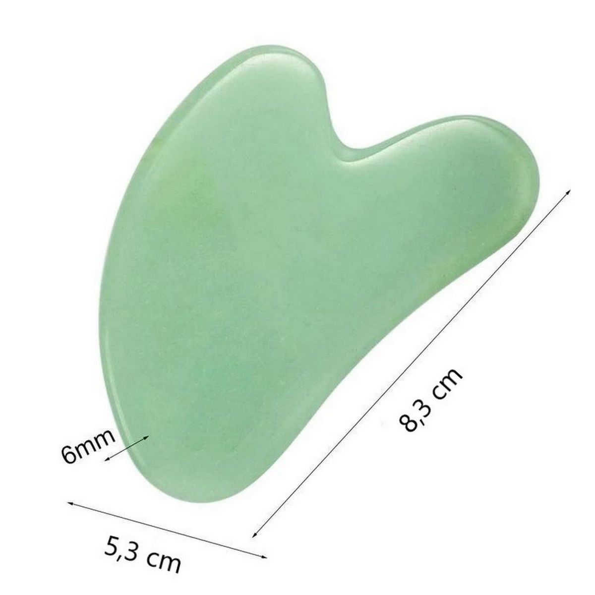 DAYOSHOP - Guasha Cuarzo Jade 100 Natural Masajeador Facial