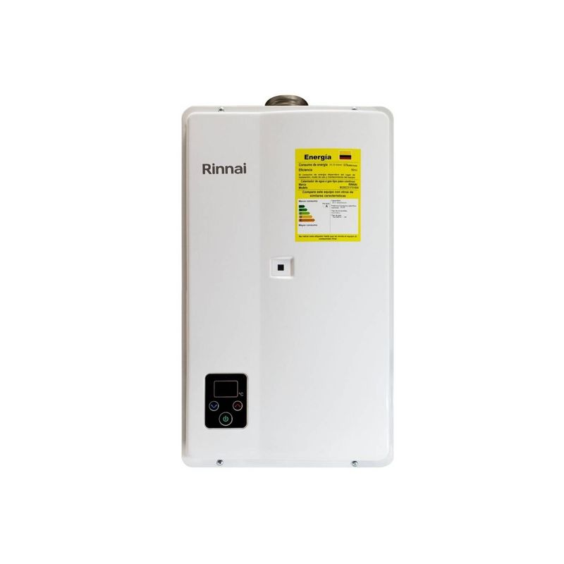 RINNAI - Calentador de paso agua 23 lts a gas propano- Rinnai- Blanco