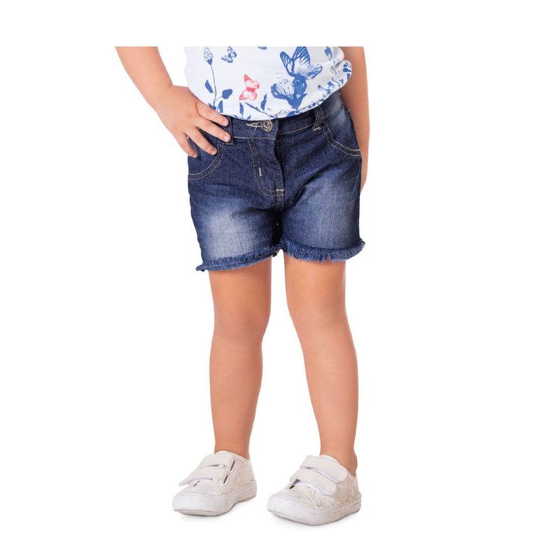 MARKETING PERSONAL - Short Bebe Femenino Azul Oscuro MP