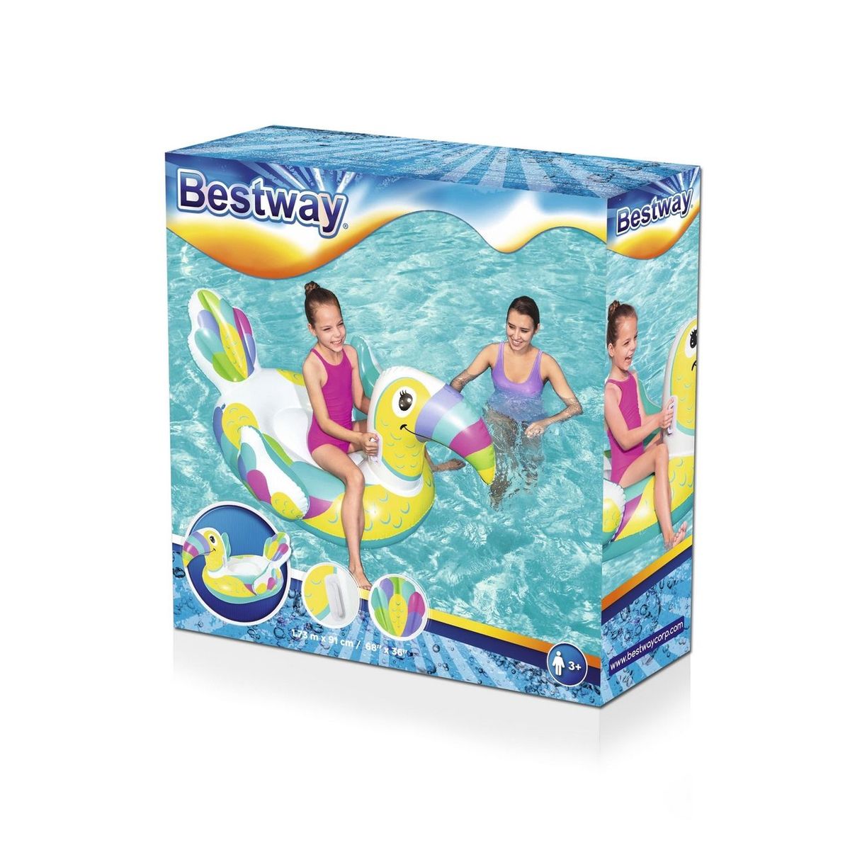 BESTWAY - Flotador Piscina Inflable Bestway 41437 Tucan Flamenco