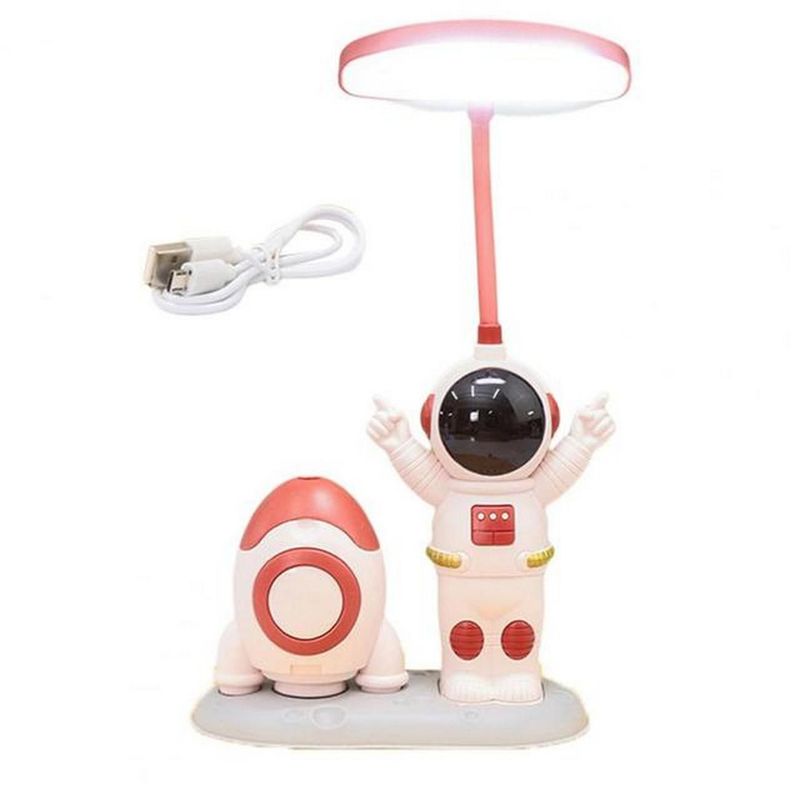 DAYOSHOP - Lampara Luna Astronauta Sentado Recargable Nave Tajalapiz.