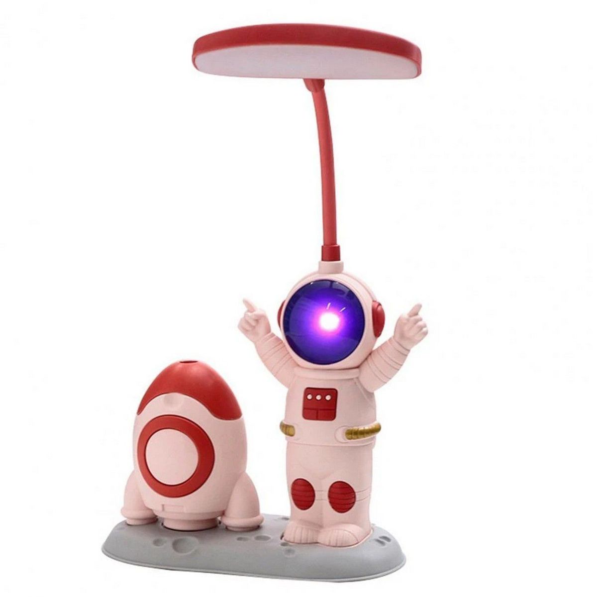 DAYOSHOP - Lampara Luna Astronauta Sentado Recargable Nave Tajalapiz.