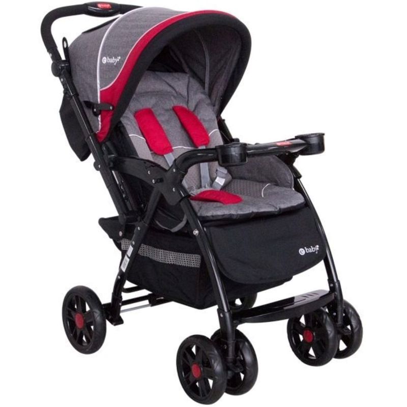 EBABY - Coche de paseo YODIE EB1142-1 Rojo