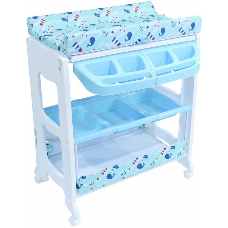 EBABY - Bañera con cambiador NATIEL EB815-1 Azul