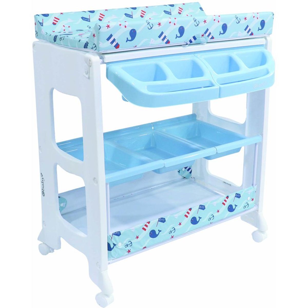 EBABY - Bañera con cambiador NATIEL EB815-1 Azul