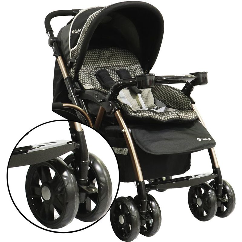 EBABY - Coche de paseo YODIE  EB1142-1 Negro