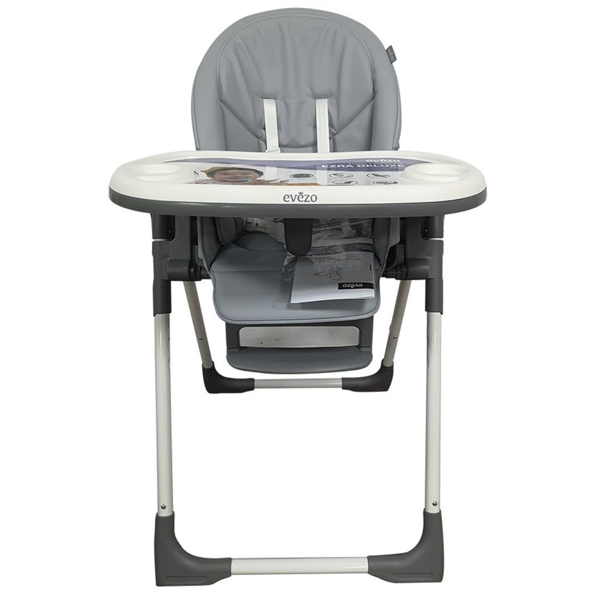 EBABY - Silla de comer ezra deluxe EV630- GRIS
