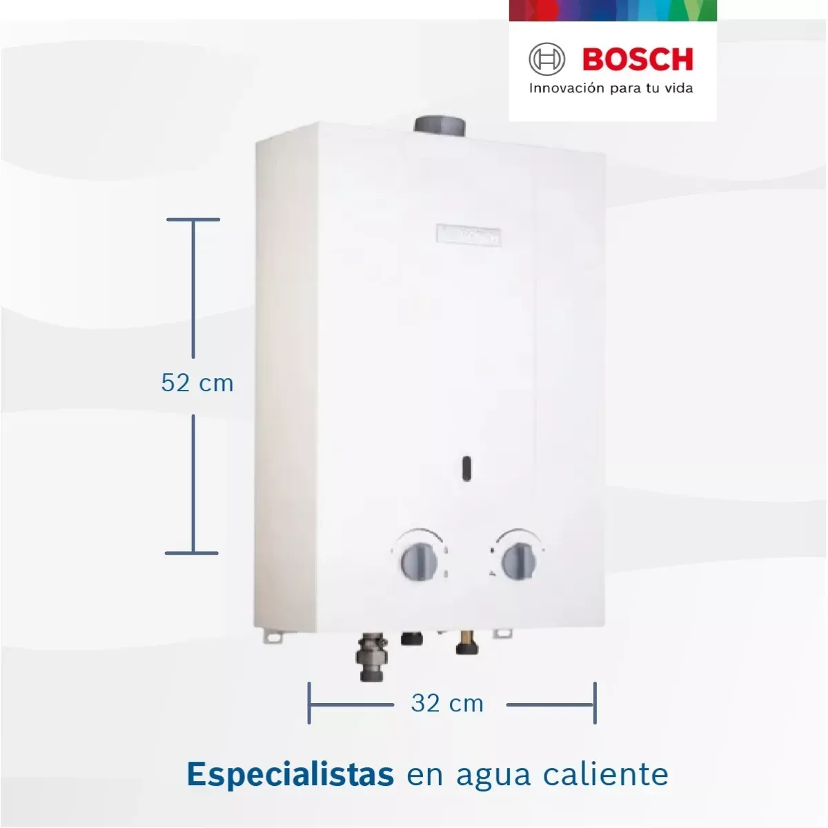 BOSCH - Calentador Bosch 6lt Gas Natural Tiro Forzado Therm 1000 F