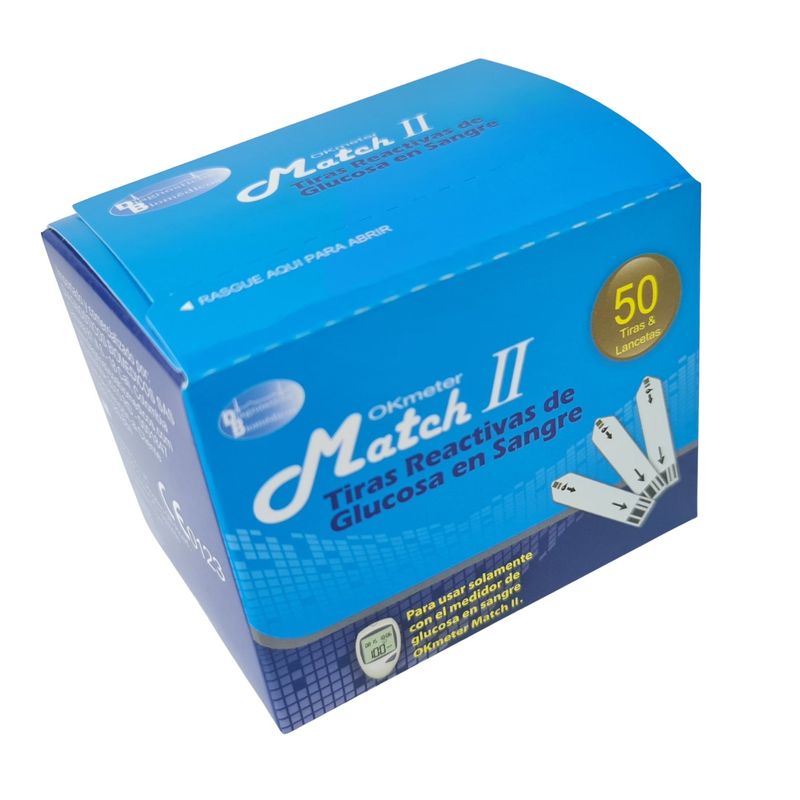 BIOMEDICS - Tiras caja por 50 ok meter match 2