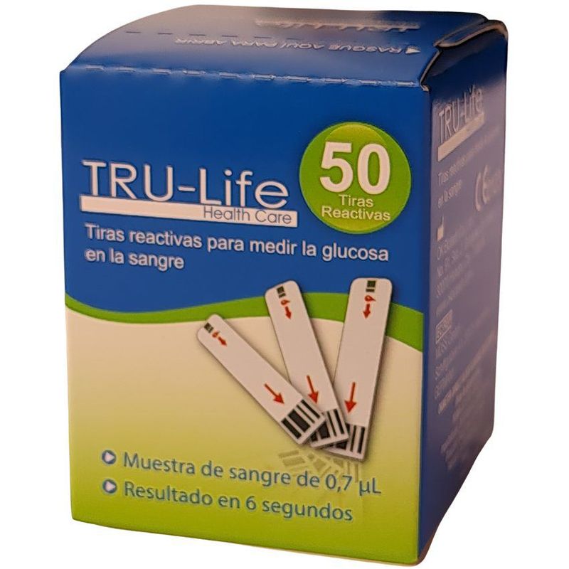 HEALTCARE - Tiras reactiva tru life caja por 50
