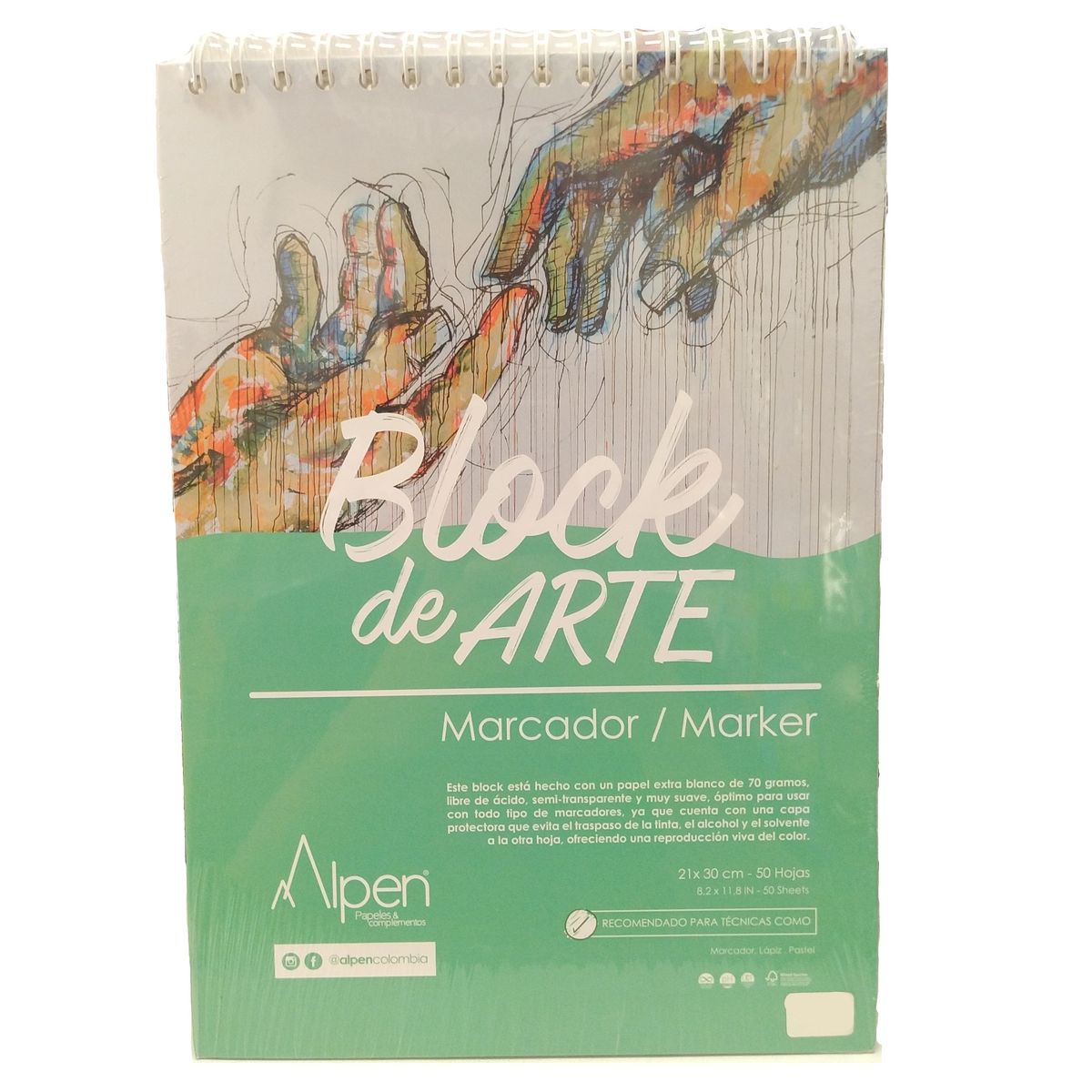 ALPEN - Block Bitacora de Arte x 50 hojas Alpen