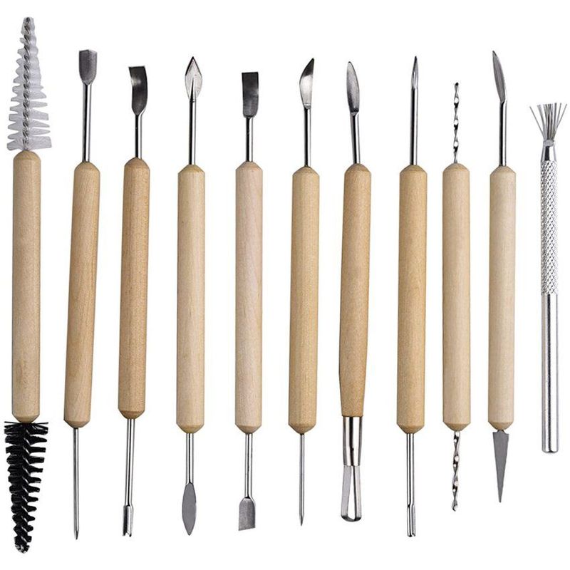 GARABATOS - Kit Herramienta Para Arcilla-Plastilina-Ceramica X 11