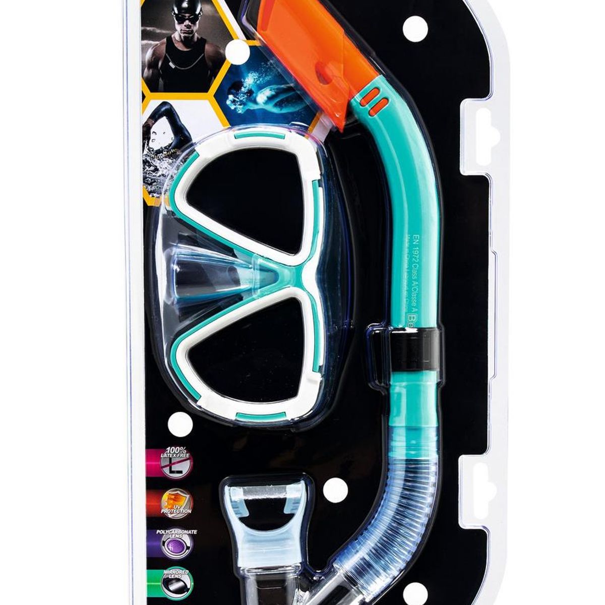 BESTWAY - Careta Snorkel Kit Buceo Resistente Ajustable 24053 Bestway