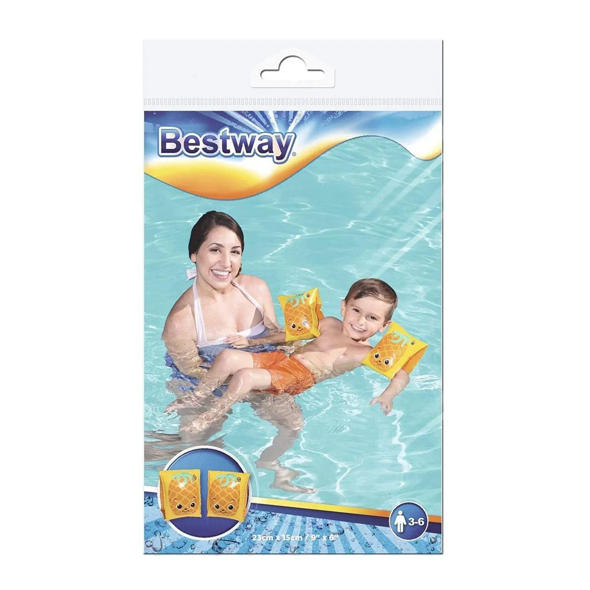 BESTWAY - Flotador Brazos Piscina Piña Bestway 32042