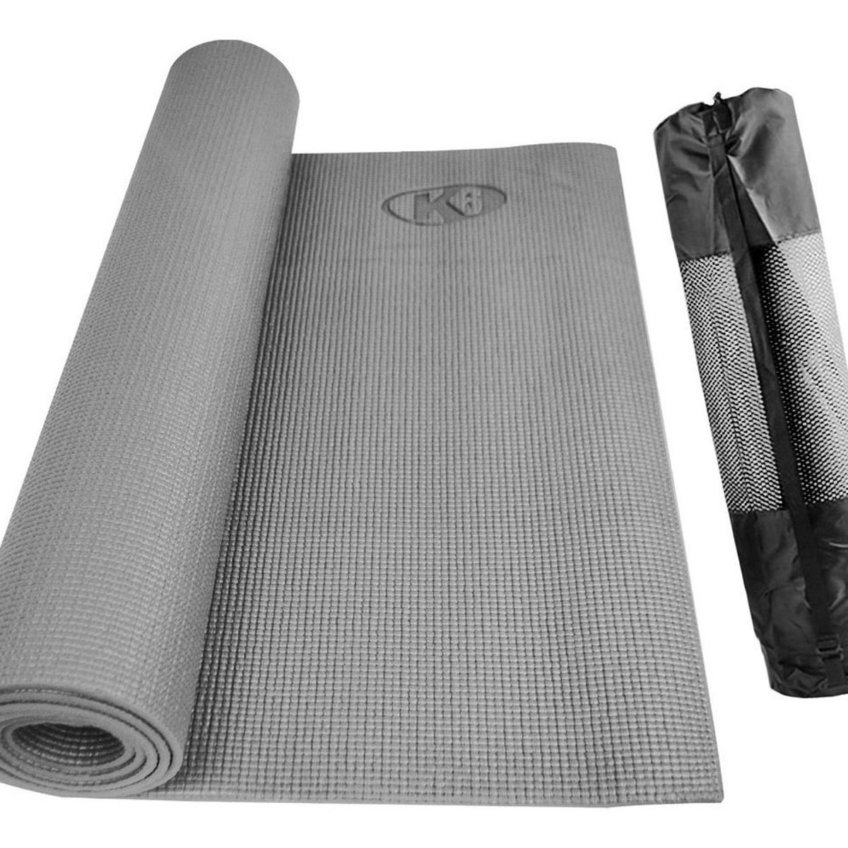 K6 - Colchoneta Yoga Mat Con Bolso De 5mm K6 Gris
