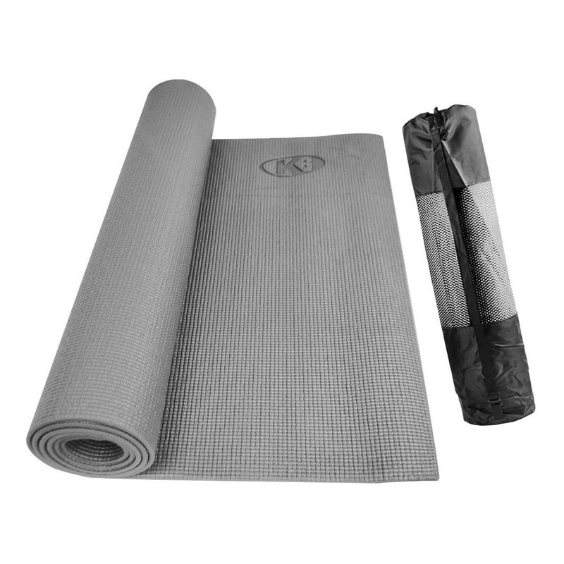 K6 - Colchoneta Yoga Mat Con Bolso De 5mm K6 Gris