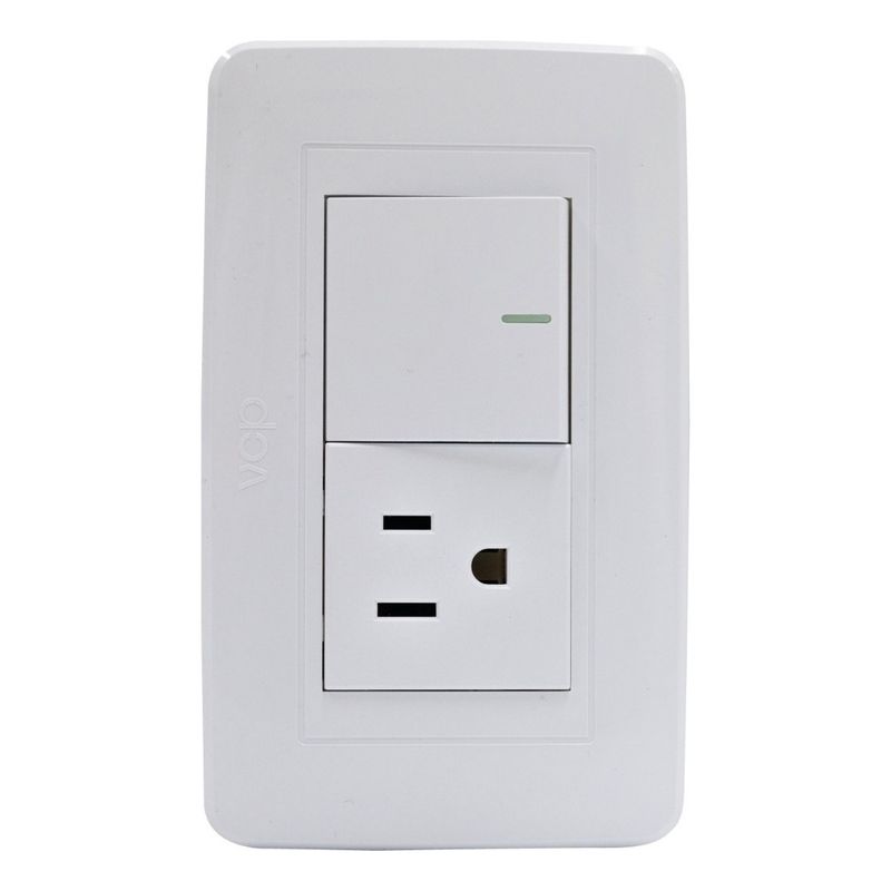 VCP - Interruptor + Toma Vcp Electric Ws162-346 Línea Amanecer