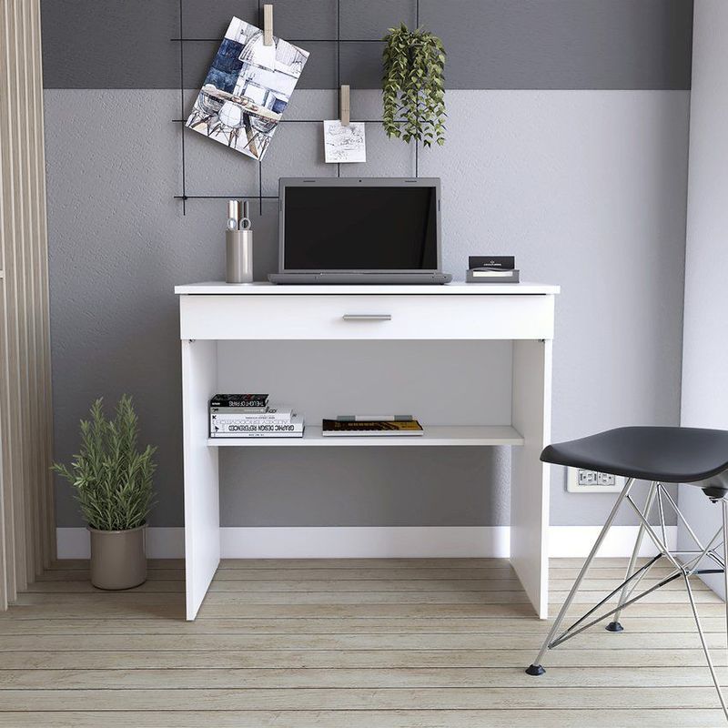 RTA MUEBLES - Escritorio 80c blanco nvado  elb 7224 rta muebles