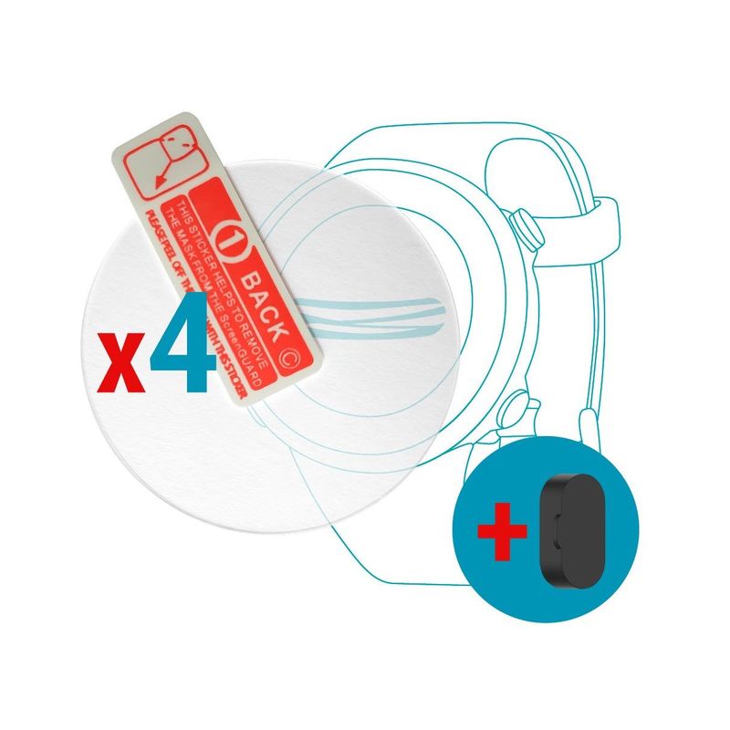 GENERICO - Protector para Garmin Forerunner 55 x 4 uds  + Tapa x 1 uds.