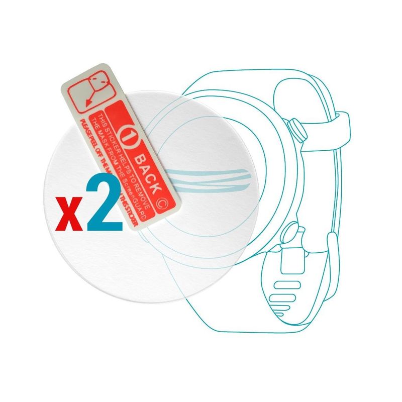 Dipos 2 Pellicole Protettive Antiriflesso Per Fossil Carlyle HR (5ª Gen.) – Made In Germany - 3