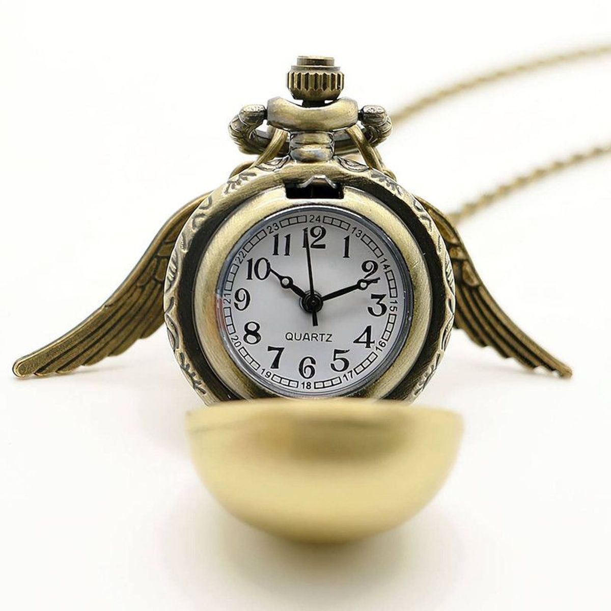 DAYOSHOP - Collar Reloj Snitch Harry Potter Runas + Estuche