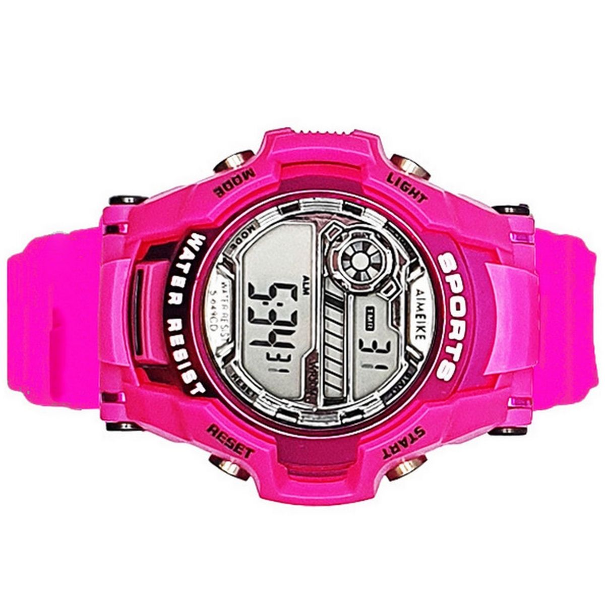 DAYOSHOP - Reloj Digital Impermeable 30 M Deportivo Fucsia + Estuche
