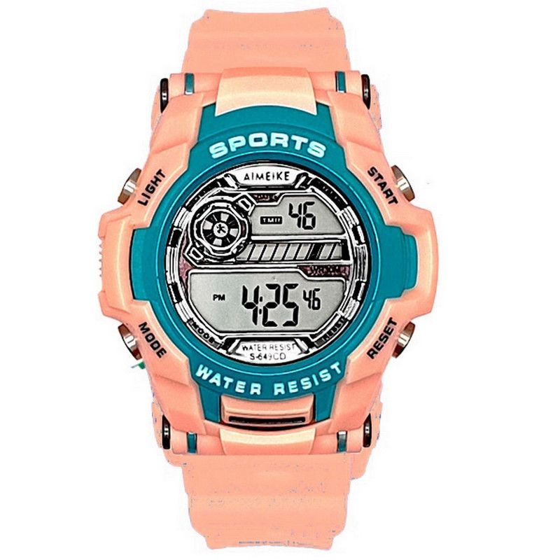 DAYOSHOP - Reloj Digital Impermeable 30 M Deportivo Rosa + Estuche