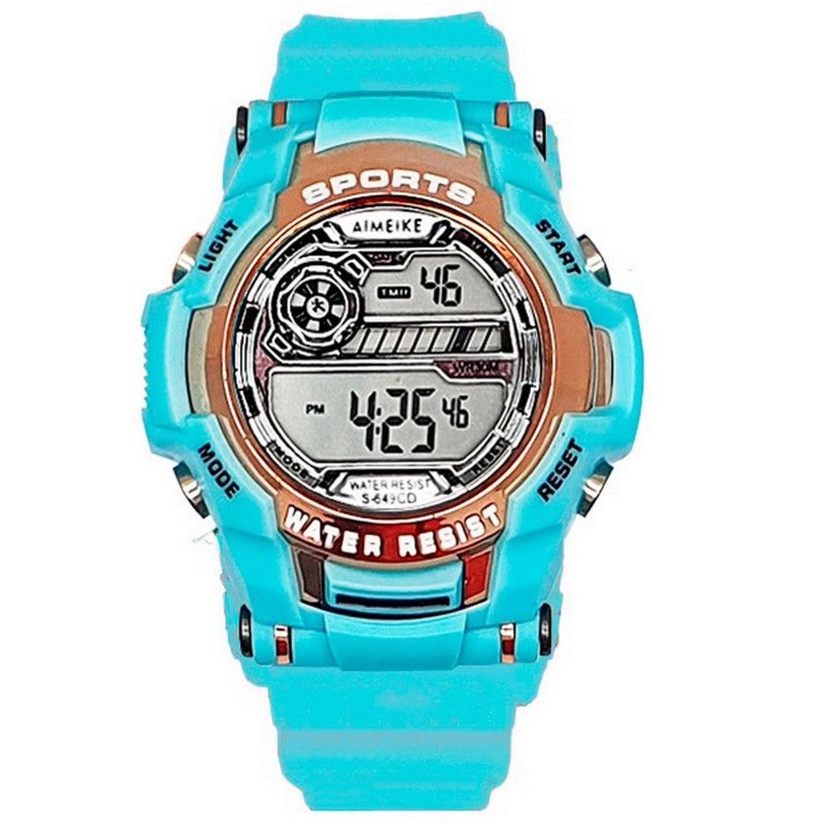 DAYOSHOP - Reloj Digital Impermeable 30 M Deportivo Azul + Estuche
