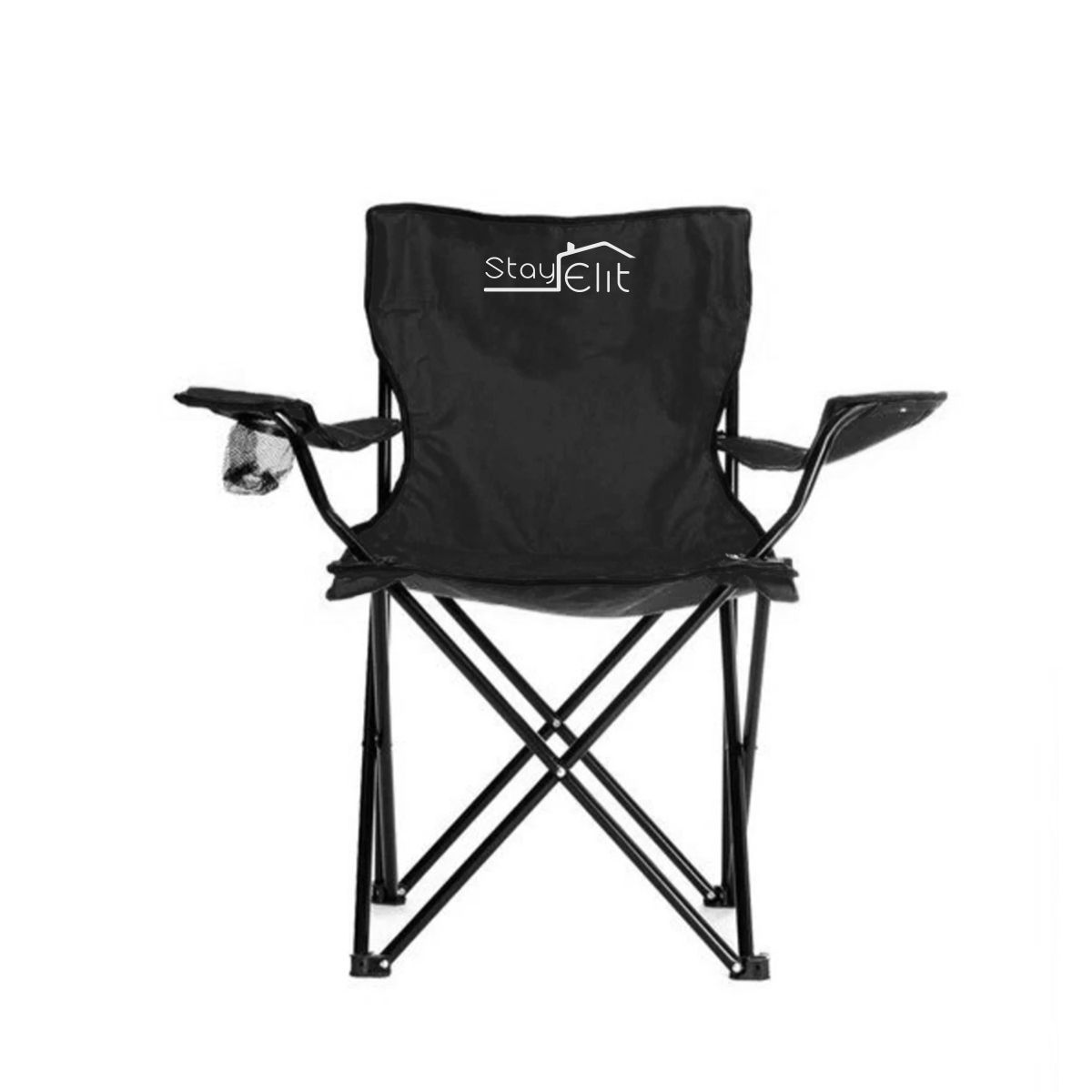 STAY ELIT - Silla plegable para playa y camping con funda y portavasos