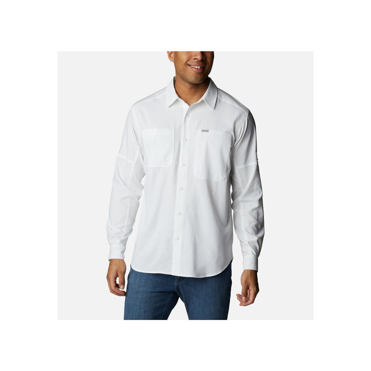 COLUMBIA - Camisas Hombre Columbia Silver Rdg Lg Sleeve Blanco COLUMBIA