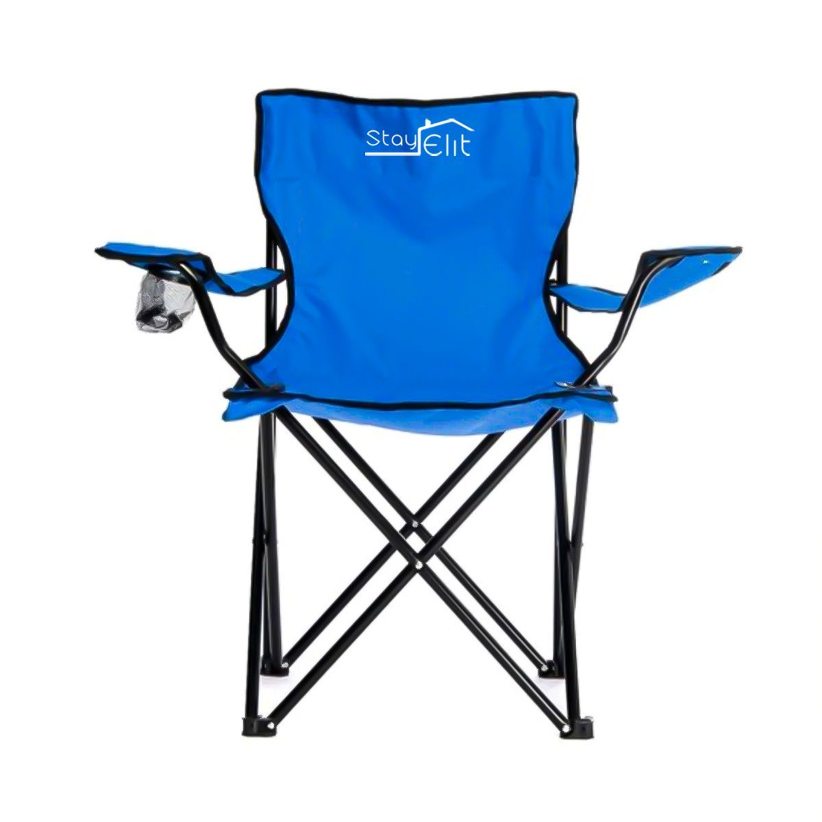 STAY ELIT - Silla plegable para playa y camping con funda y portavasos