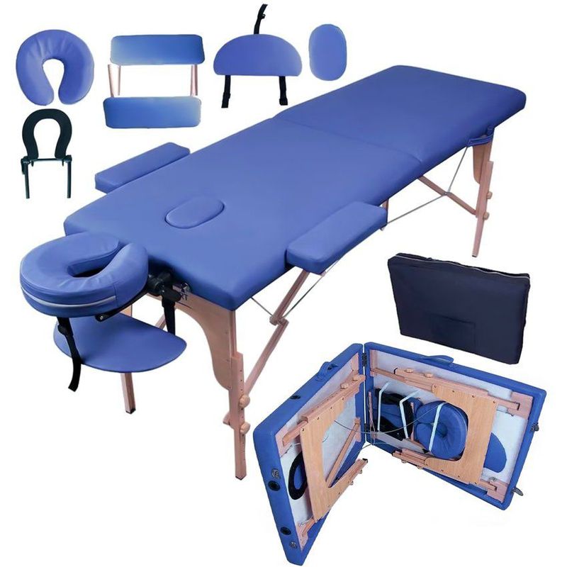 STAY ELIT - Camilla Reclinable Plegable para Masajes Portátil Color Azul Stay Elit