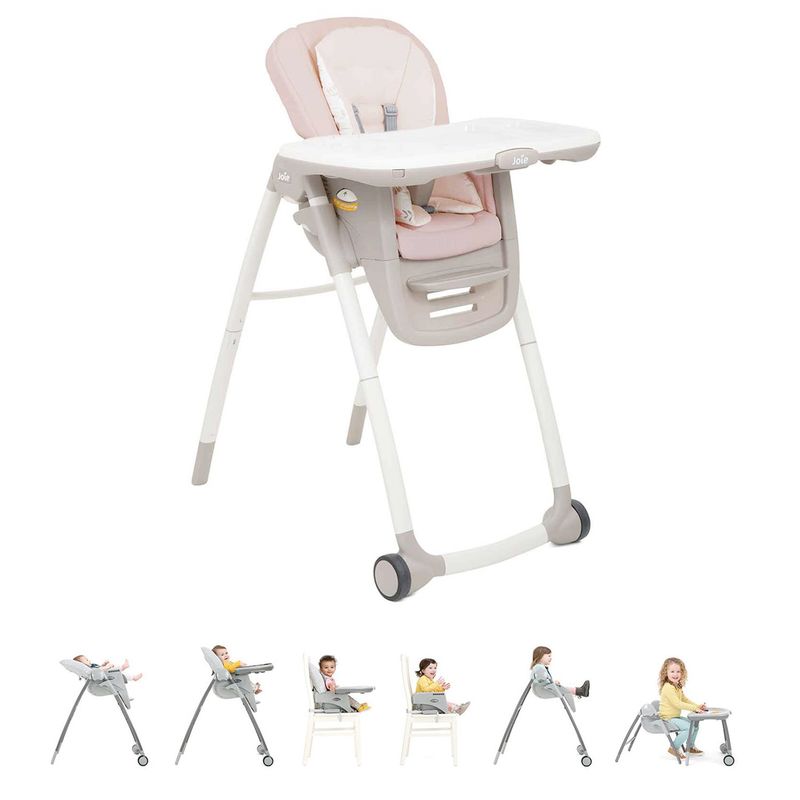 JOIE - Comedor Bebe 6 en 1 Multiply Joie Rosa