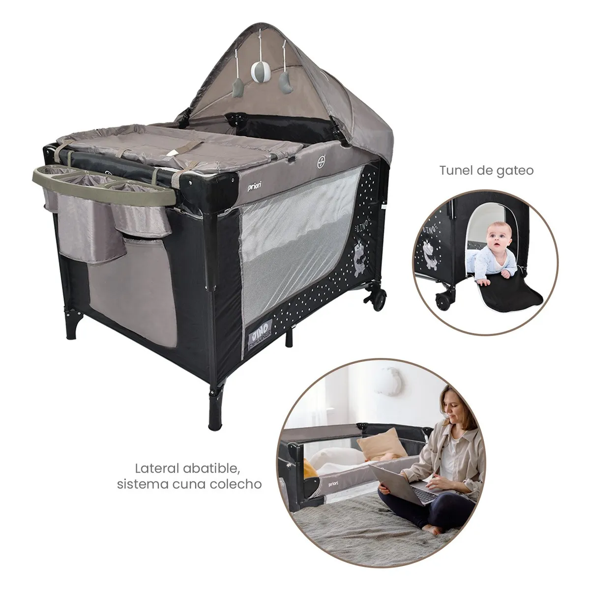 PRIORI - Cuna Colecho Bebe Priori Pro Negro