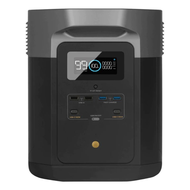 ECOFLOW - Estación de Energia Portatil Ecoflow DELTA 2 MAX 2400W Potencia 2048Wh