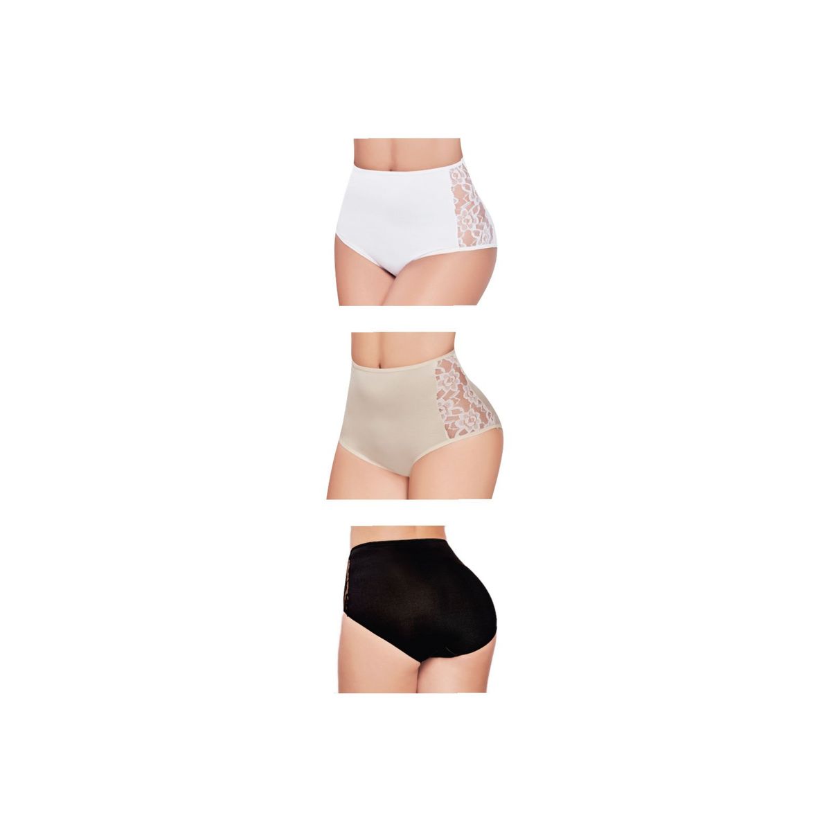FORMAS INTIMAS - Panty Set X3 Mujer Multicolor FI 47009