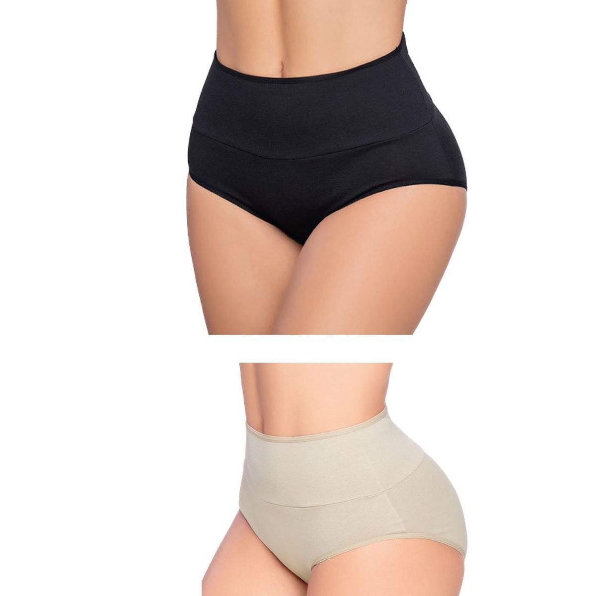 FORMAS INTIMAS - Cachetero Paq X2 Para Mujer Negro/Piel FI