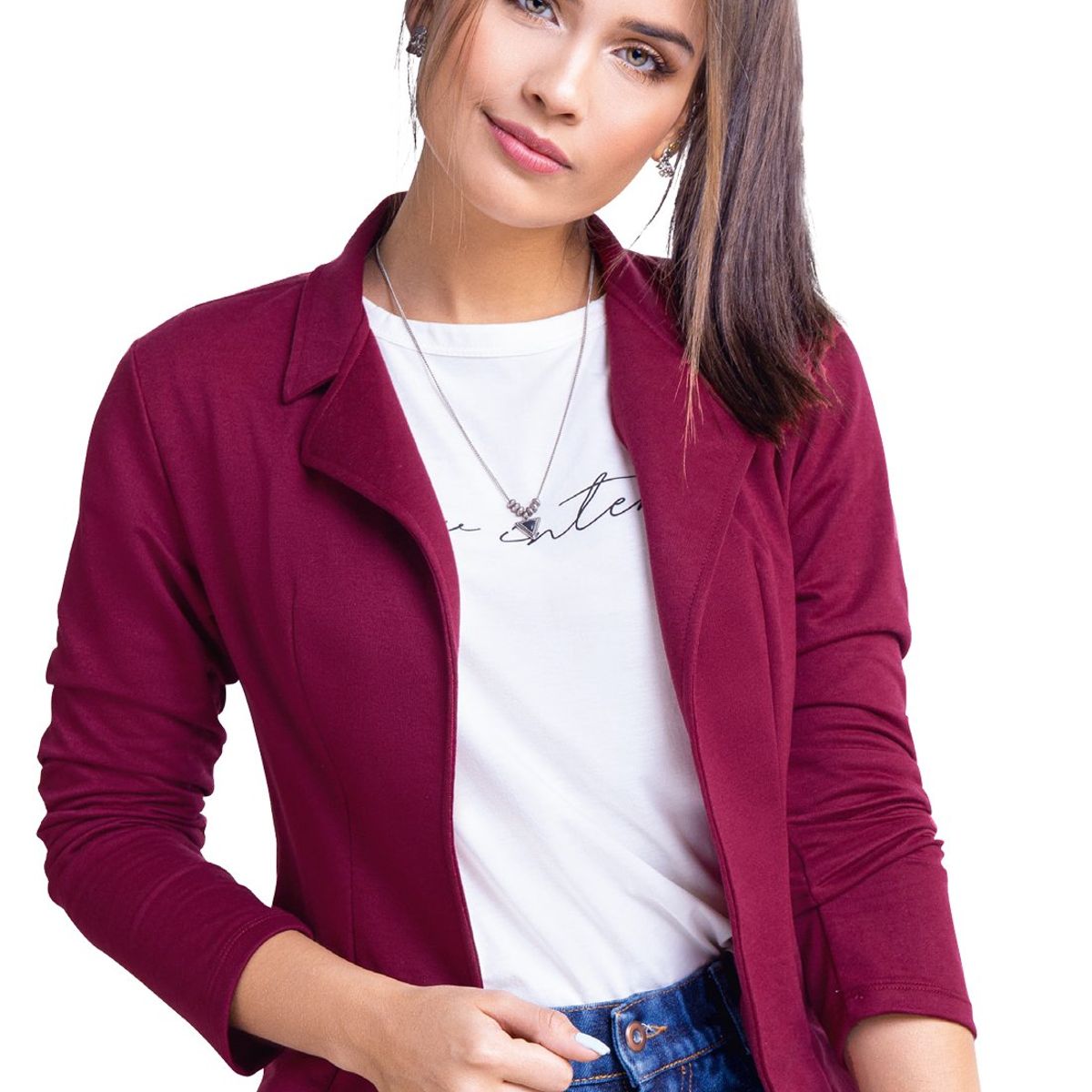 ATYPICAL - Blazer Mujer Vinotinto Atypical 65864