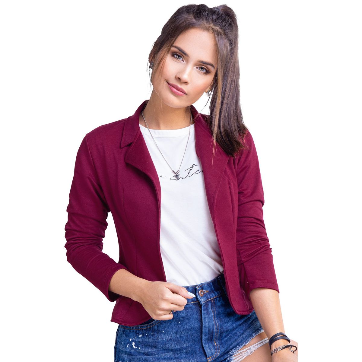 ATYPICAL - Blazer Mujer Vinotinto Atypical 65864