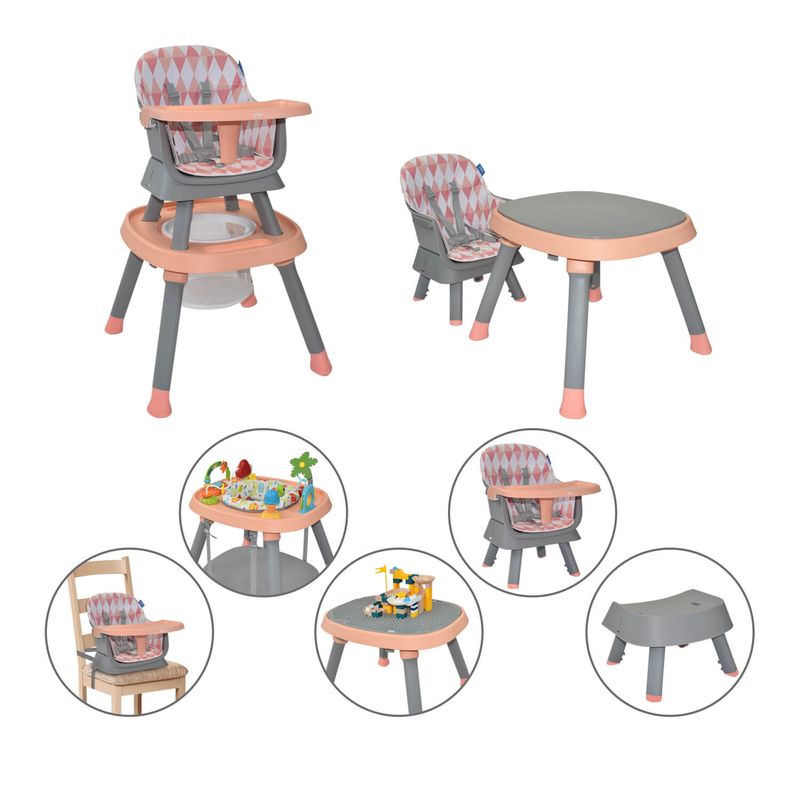 PRIORI - Silla Comedor Bebé 7en1 Priori Seven Rosa