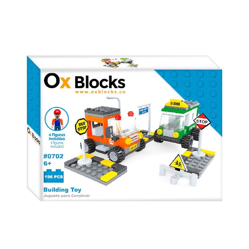 OX BLOCKS - Estacionamiento - Juguete Para Construir 196pcs 0702