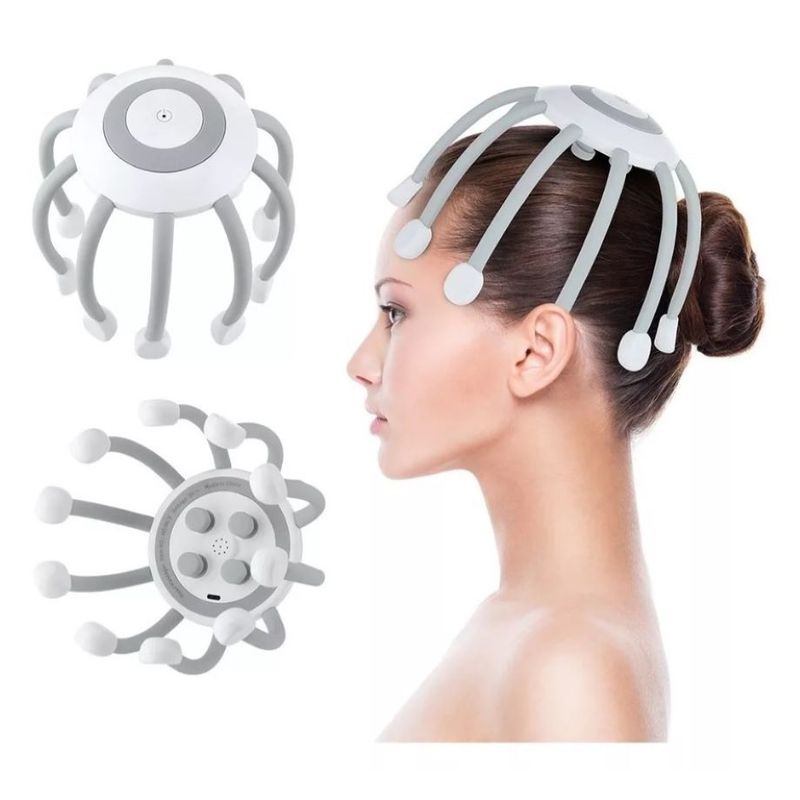 Masajeador Araña Electrico Silicona Cabeza Reduce Estres ZHOPI CO