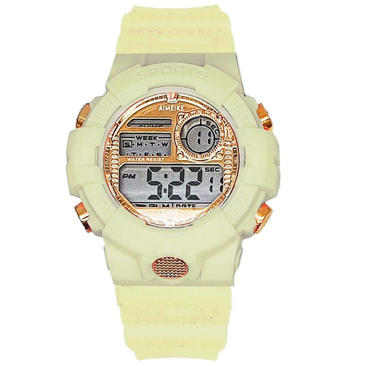 DAYOSHOP - Reloj Digital Impermeable 30 M Deportivo Resistente Verde Claro + Estuche