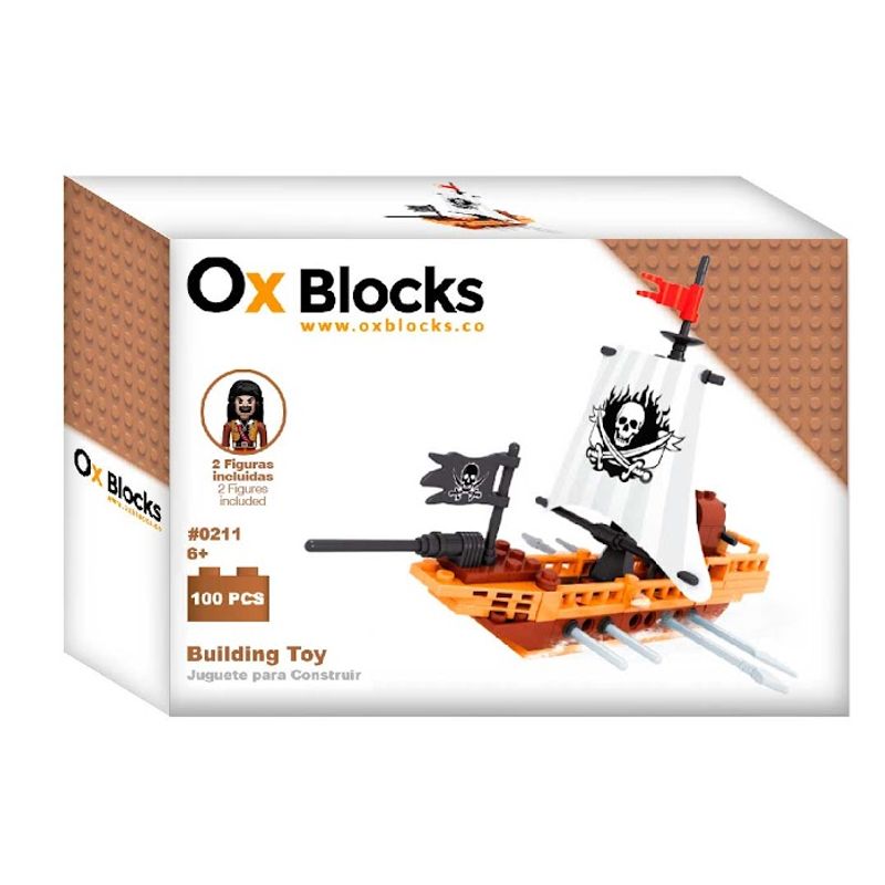 OX BLOCKS - OX Pirates - Juguete Para Construir 100pcs