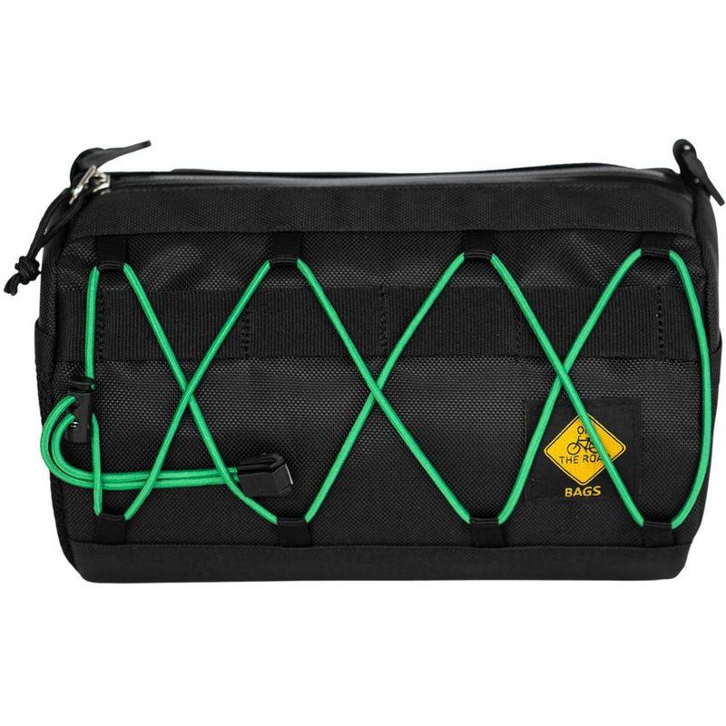 GENERICO - Maleta manillar bicicleta barril 2.8l negro - verde on the road bag