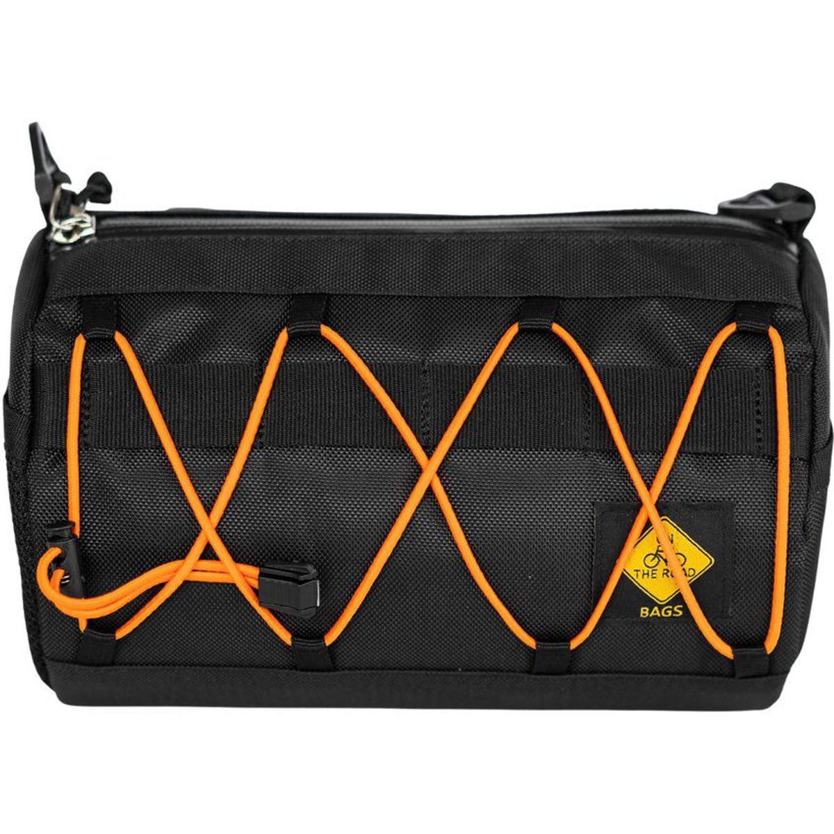 GENERICO - Maleta manillar bicicleta barril 2.8l negro - naranja on the road bag
